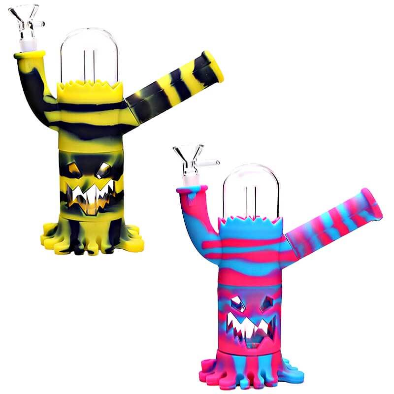 Silicone Dome Monster Waterpipe (10196) | 9 inch | Assorted Colors product image
